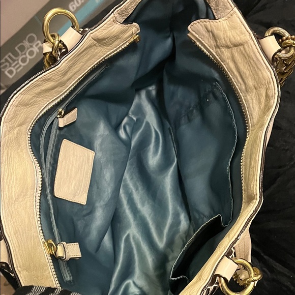 Coach Ivory Leather Shoulder Bag With hang tag, Fair condition - Picture 8 of 14